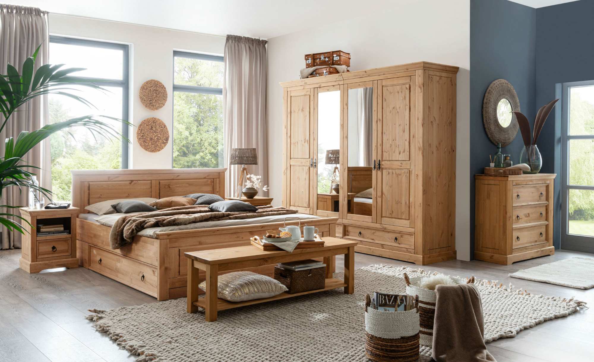 Schlafzimmer Mandø Kiefer Massiv