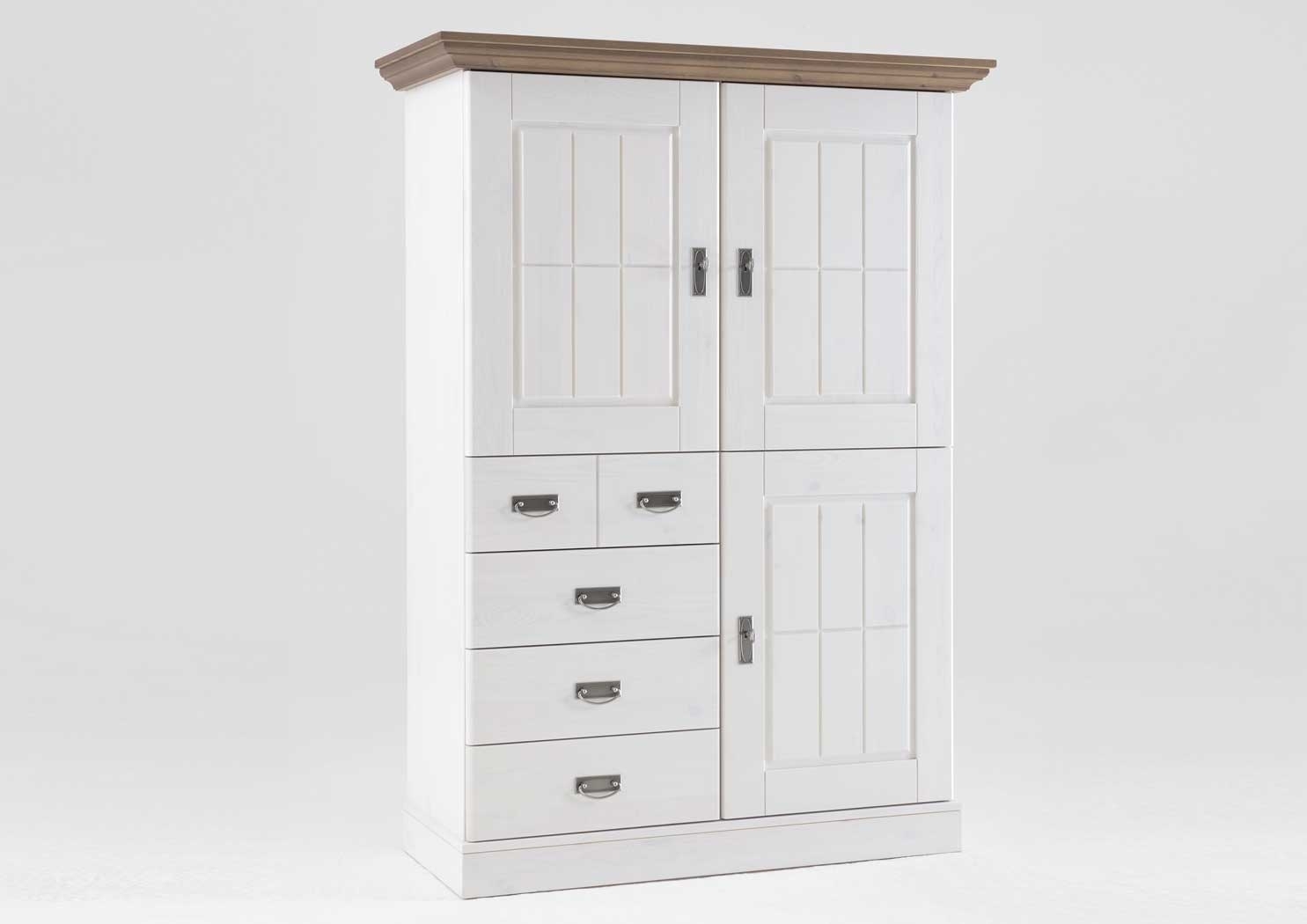 Highboard weiß Landhaus Fjord | Jumek