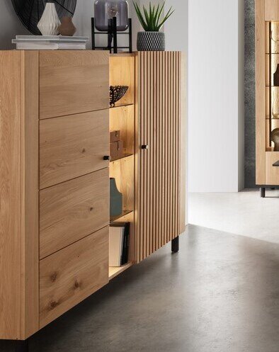 Ascona Highboard breit Wildeiche | TPT