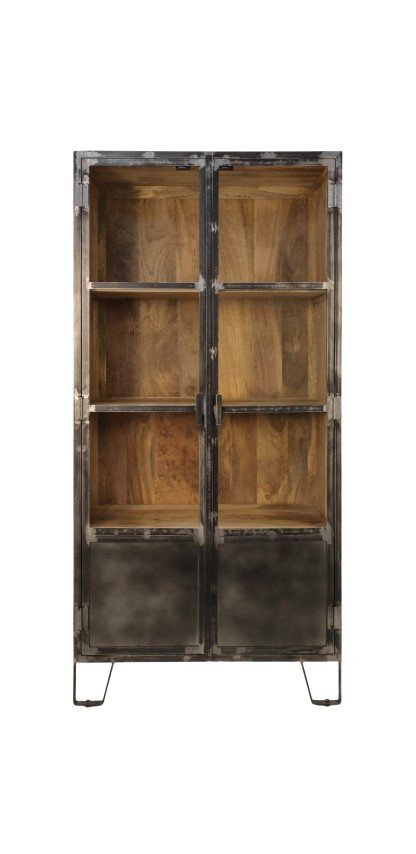 Vitrine Hayward aus Mangoholz und Eisen | HSM Collection
