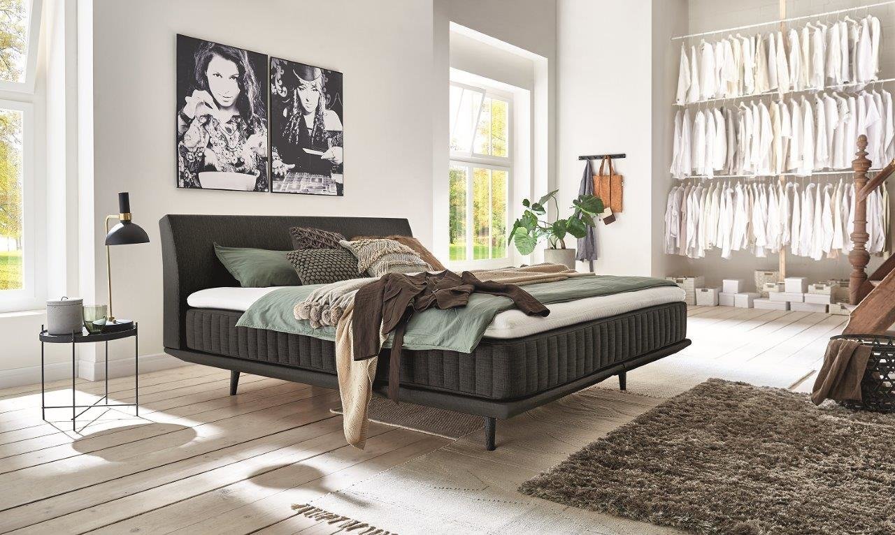 Minimum Alvaro Coal Boxspringbett mit Topper Preview Image