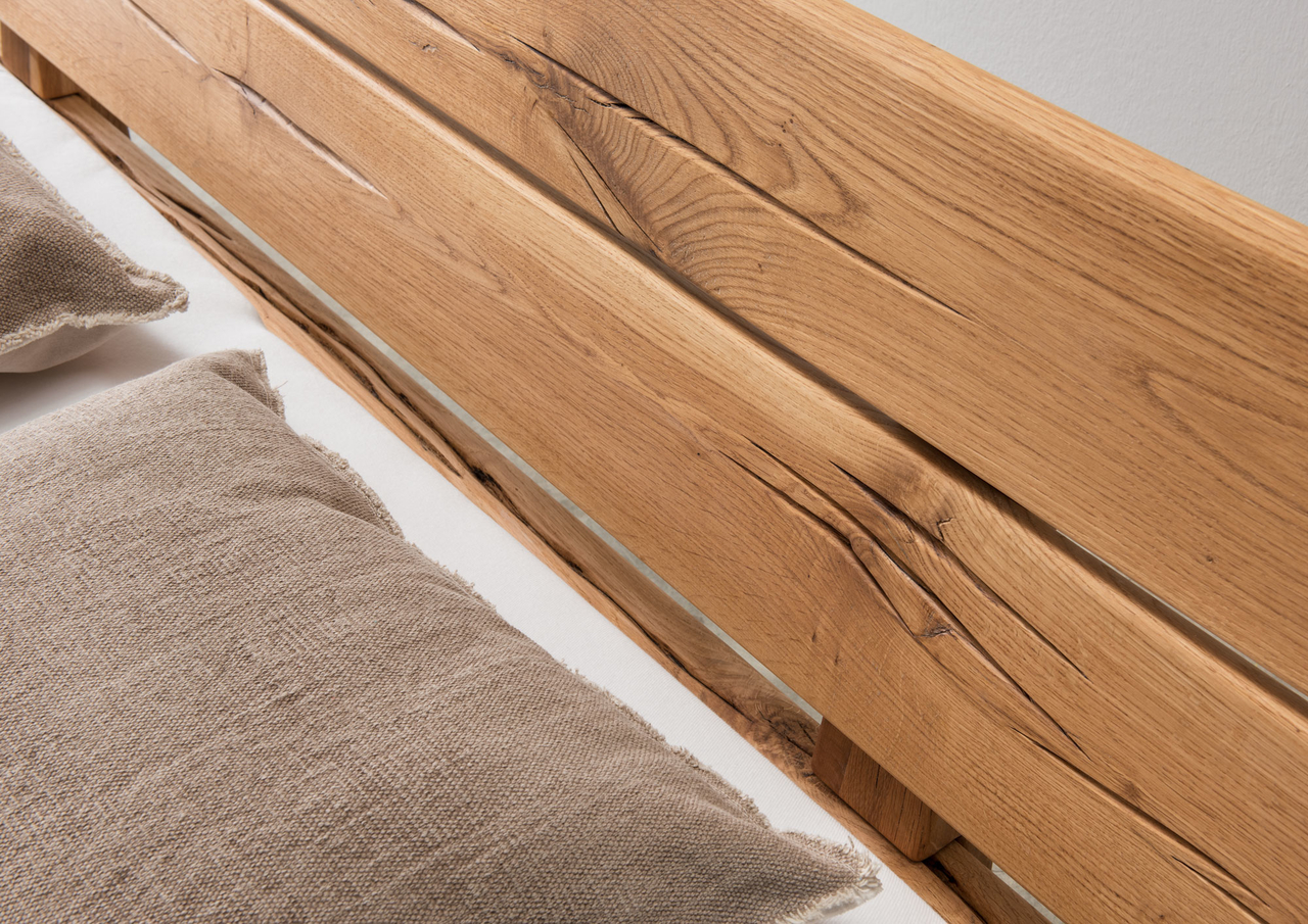Balkenbett Doppelbett Massivholz Unika Bold Bild 6