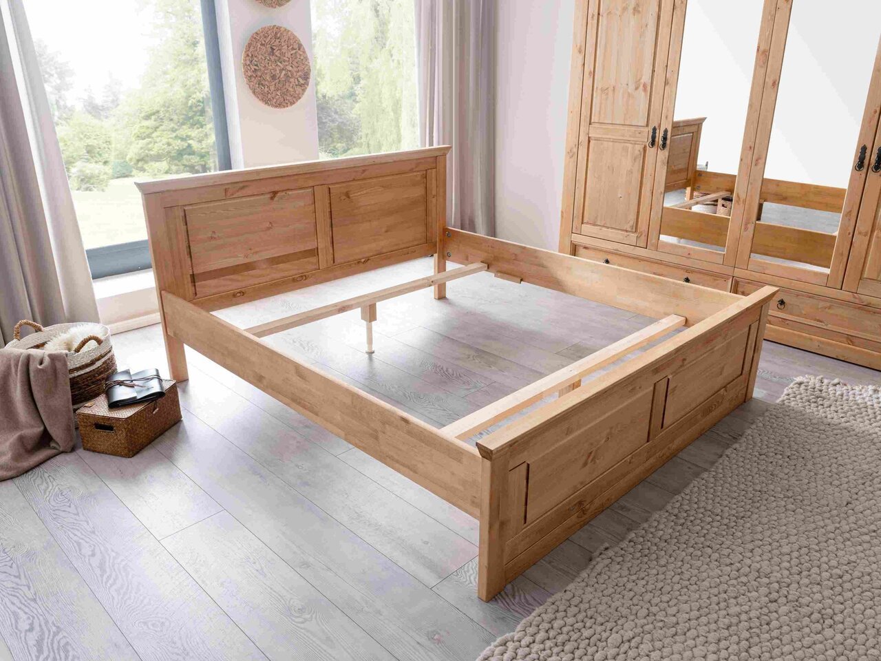 Bett Mandø aus massiver Kiefer Bild 2