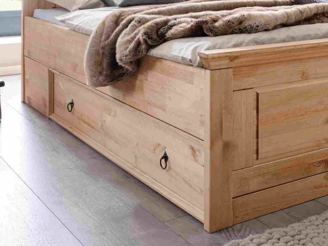 Bett Mandø aus massiver Kiefer Bild 3