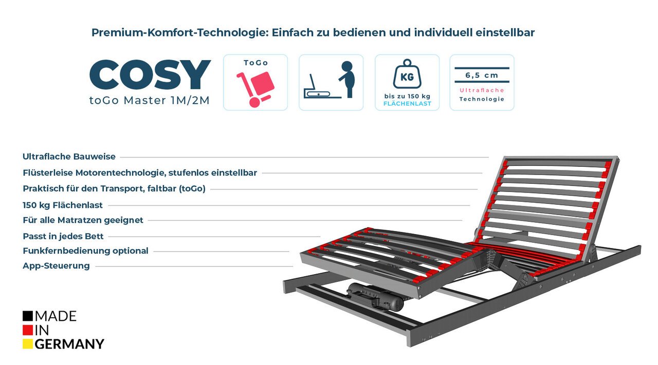 COSY toGo-Master Lattenrost mit Motor Preview Image