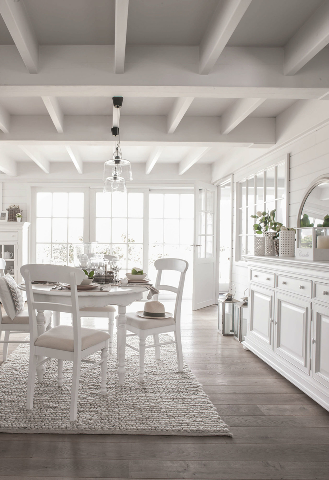 Country Corner, Tisch Landhausstil rund, weiß | SIT