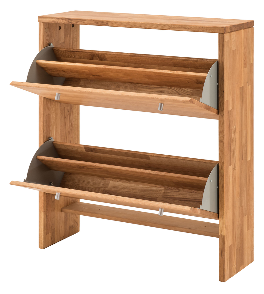 Dänischer Garderoben Schuhschrank Wildeiche Massivholz Velkom Bild 3