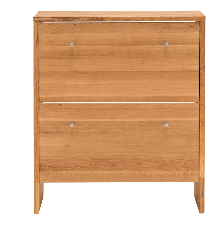 Dänischer Garderoben Schuhschrank Wildeiche Massivholz Velkom Bild 4