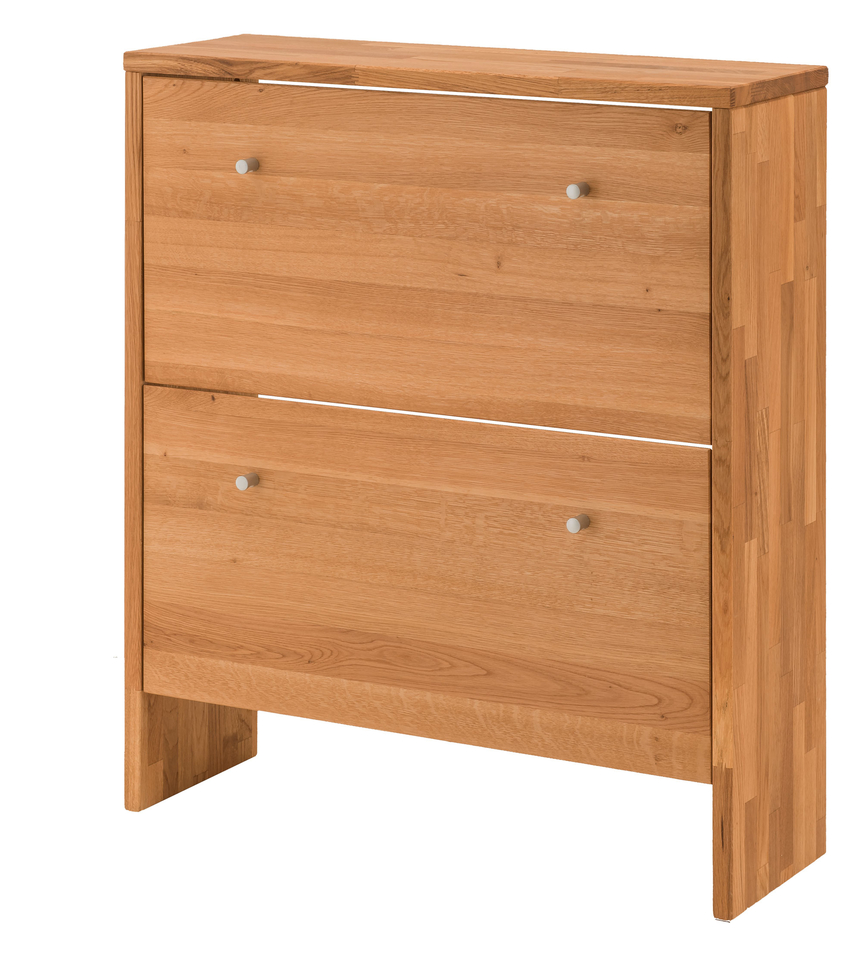 Dänischer Garderoben Schuhschrank Wildeiche Massivholz Velkom Preview Image