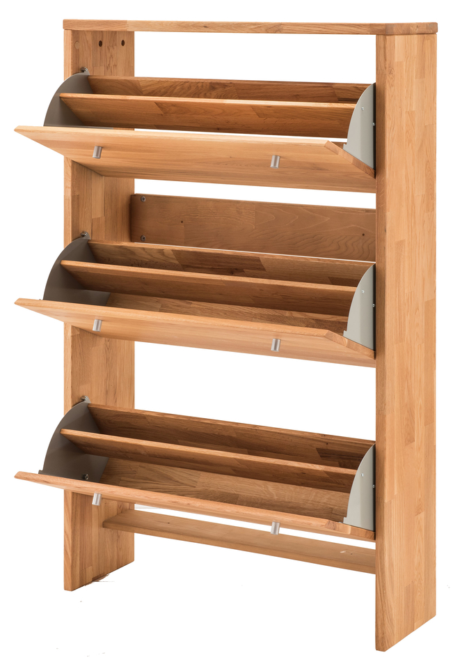 Dänischer Garderoben Schuhschrank Wildeiche Massivholz Velkom Bild 8