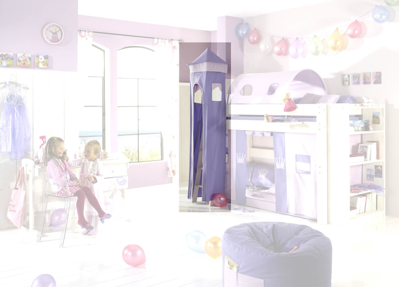 Zubehör für Dolphin Kinderzimmer Halbhochbett Lavendeltraum Bild 5
