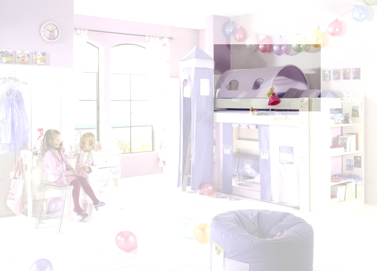 Zubehör für Dolphin Kinderzimmer Halbhochbett Lavendeltraum Bild 4