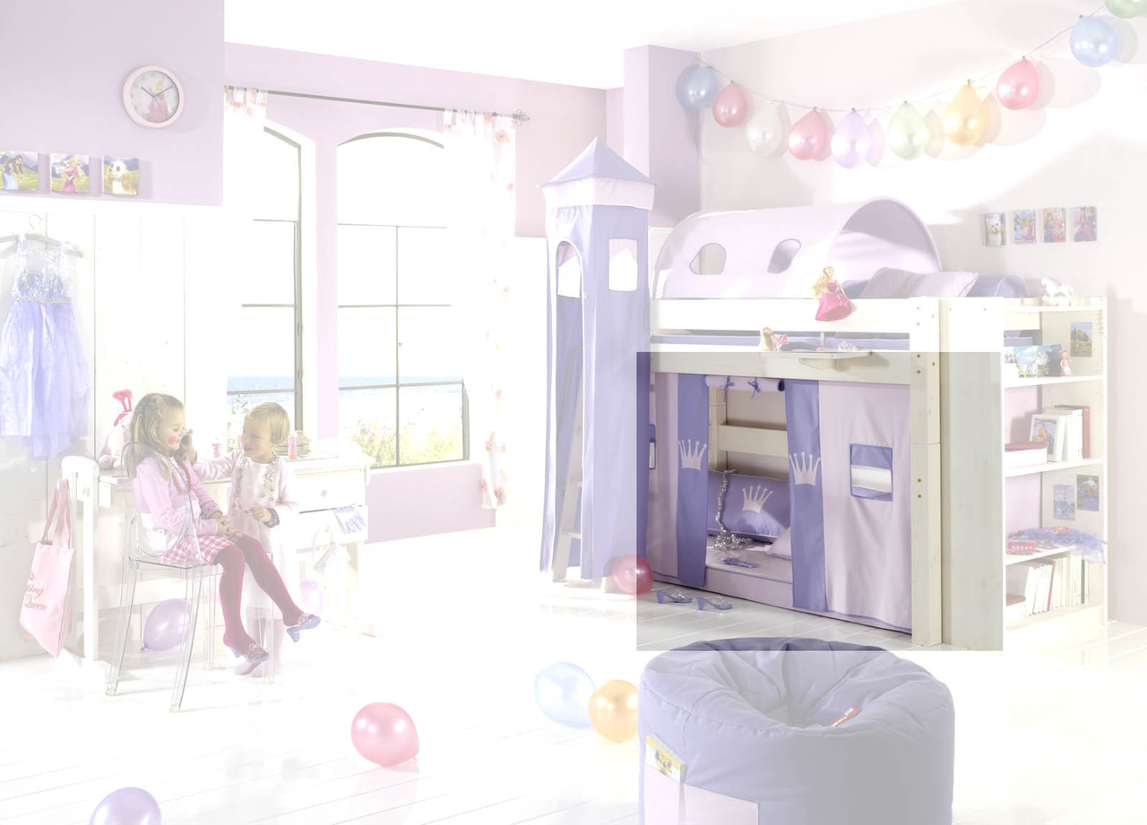 Zubehör für Dolphin Kinderzimmer Halbhochbett Lavendeltraum Bild 6