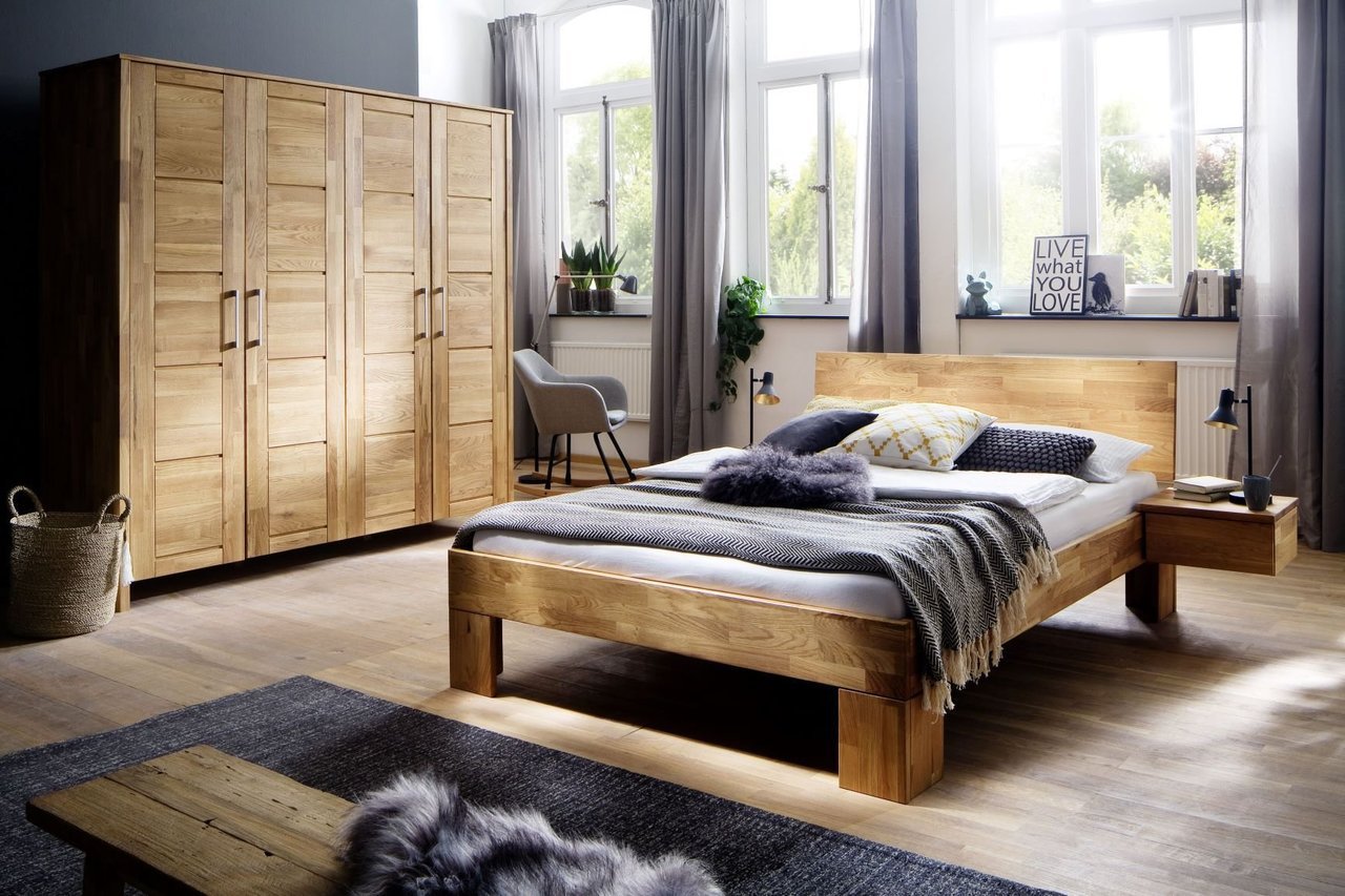 Doppelbett Necst Wildeiche Flat Kopfteil von Lars Olesen | SKANMØBLER Preview Image