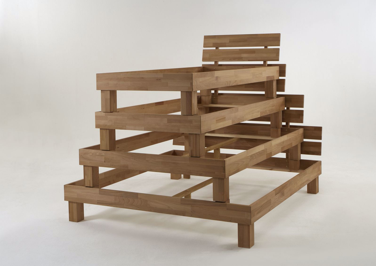 Elfo Futonbett Judith Kernbuche Massivholz Bild 2
