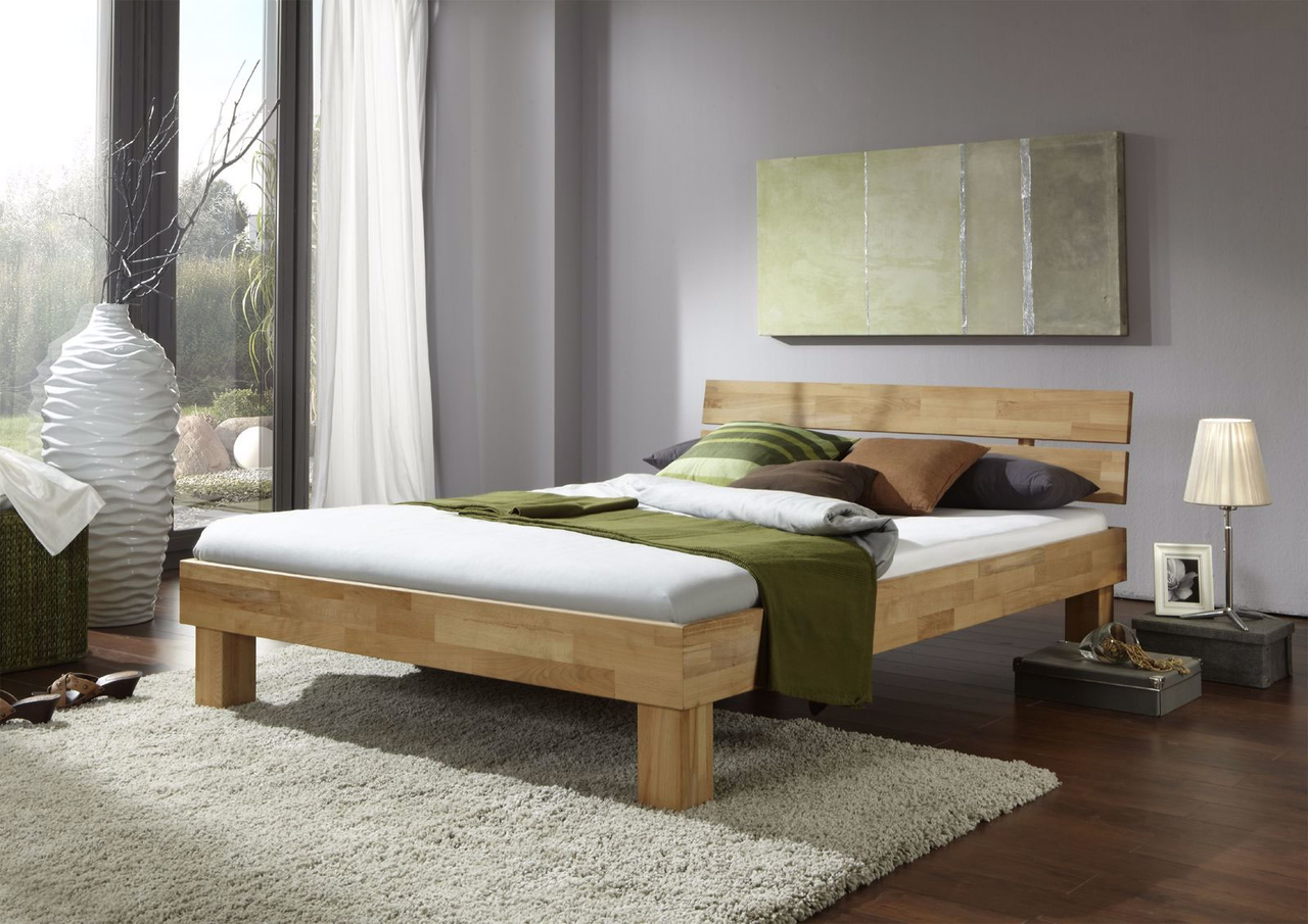 Elfo Futonbett Judith Kernbuche Massivholz Preview Image