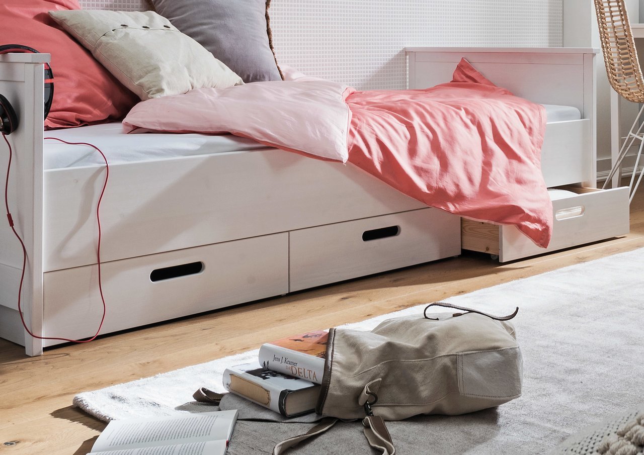 Infans Einzelbett Solvita aus massiver Kiefer Bild 4