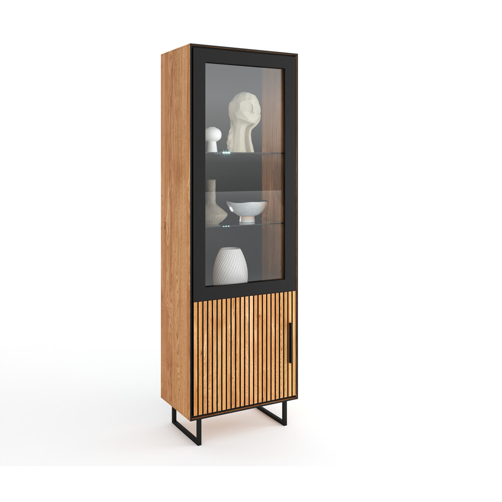 Vitrine schmal Bella Akustikpaneel Look Preview Image