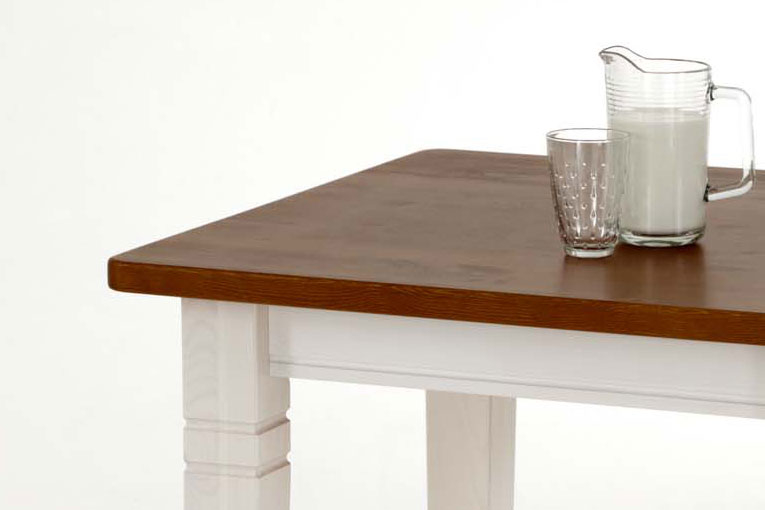 Essgruppe Landhausstil Fjord mit Eckbank weiss bernstein Preview Image