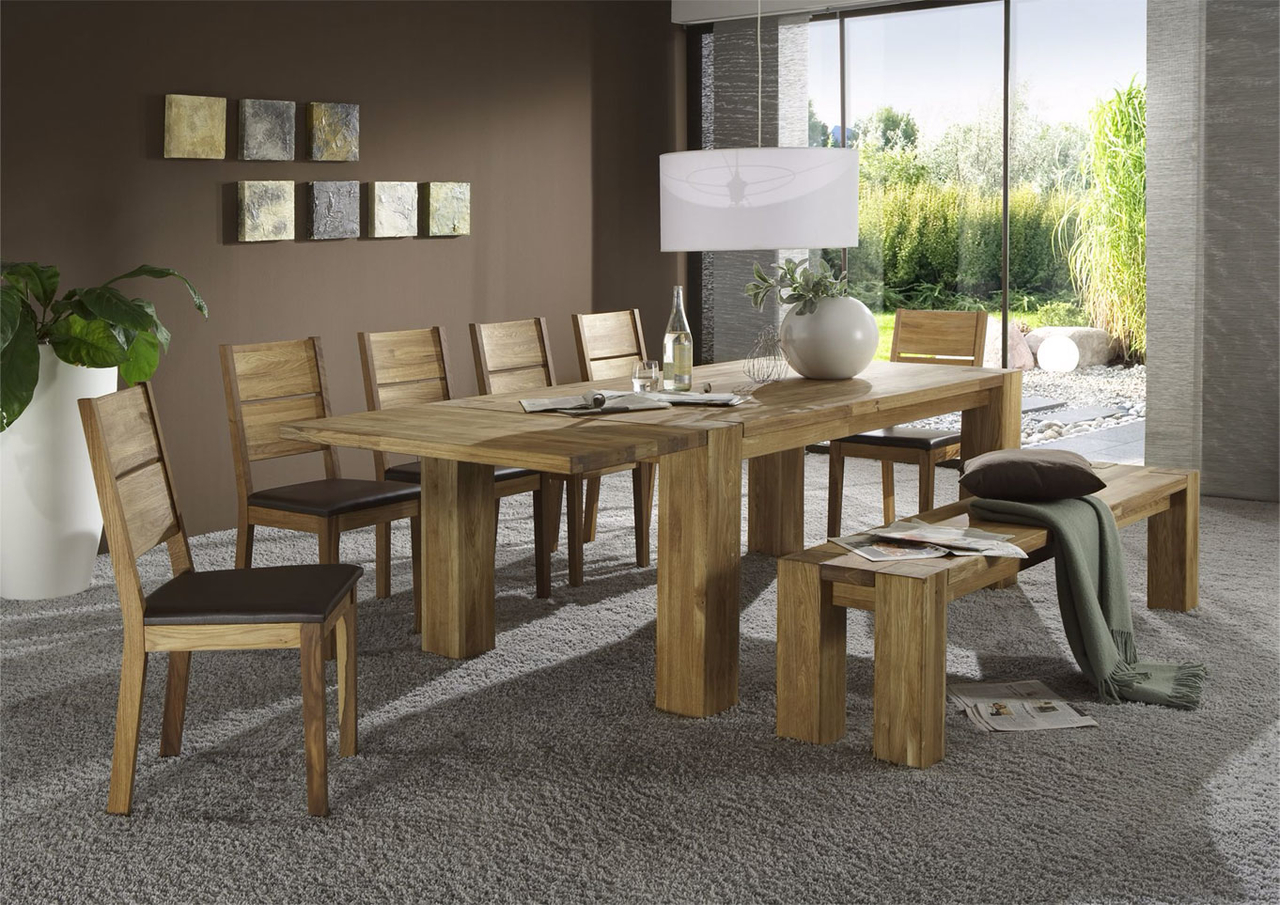 Esszimmer Stuhl Rom aus Massivholz Bild 4