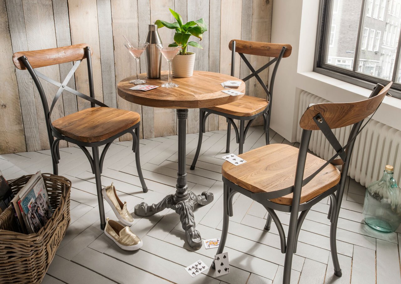 Bistrotisch im Industrial Design, rund LEGENDS Bild 3