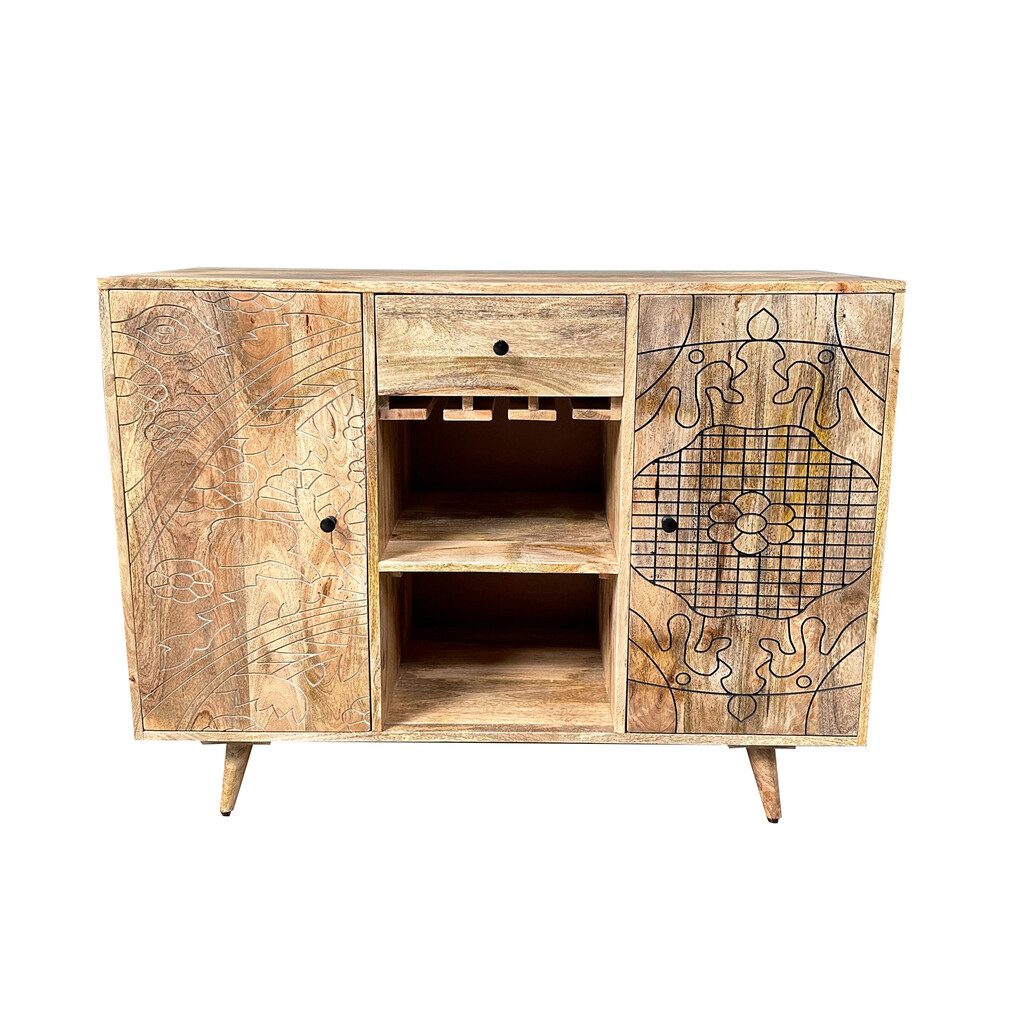 Weinschrank LYN mit Recyceltem Altholz Preview Image