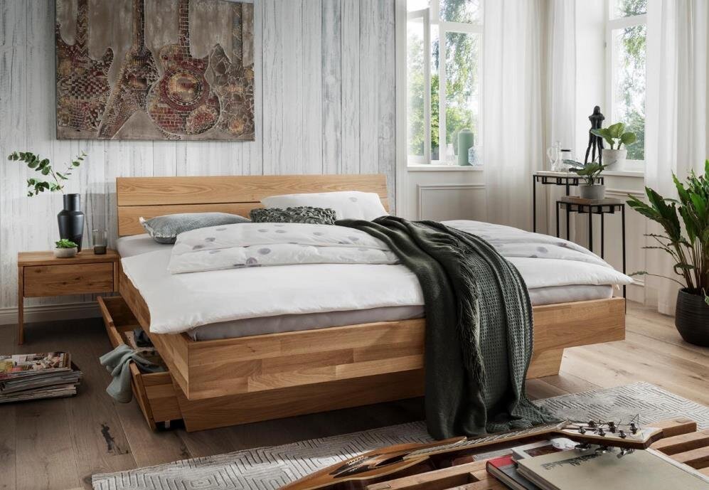 Bett Oppdal IV aus Wildeiche Preview Image