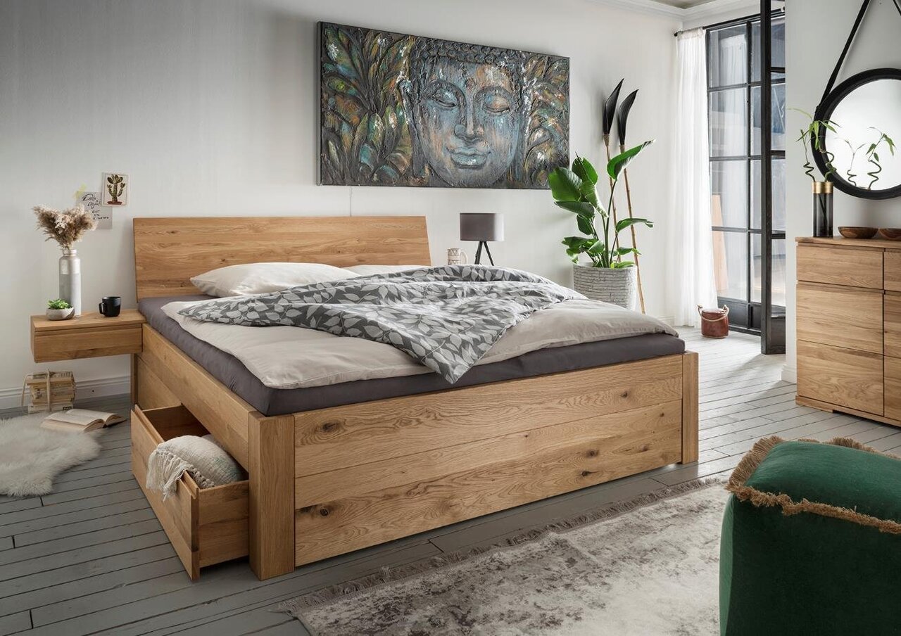 Bett Edsbyn II aus Wildeiche Preview Image