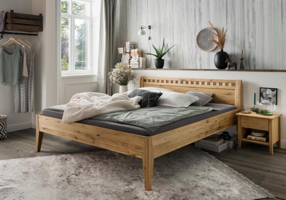 Bett Ystad aus Wildeiche Preview Image