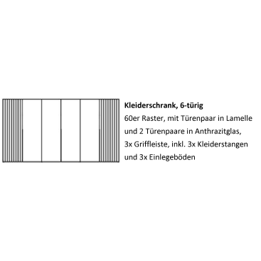 Kleiderschrank Manhattan aus Wildeiche Bild 5