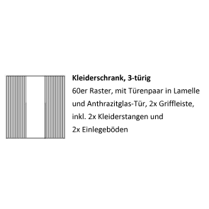 Kleiderschrank Manhattan aus Wildeiche Bild 2