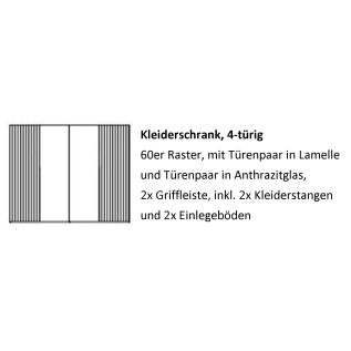 Kleiderschrank Manhattan aus Wildeiche Bild 3