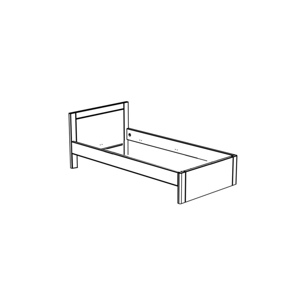 Wohnglücklich Einzelbett Vita Kiefer Massivholz Bild 2