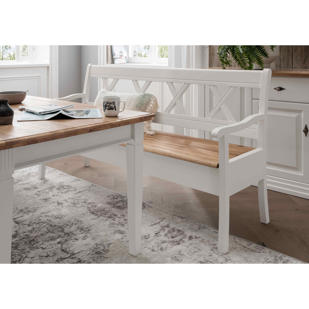 Bank Alva aus massiver Kiefer und Eiche Preview Image