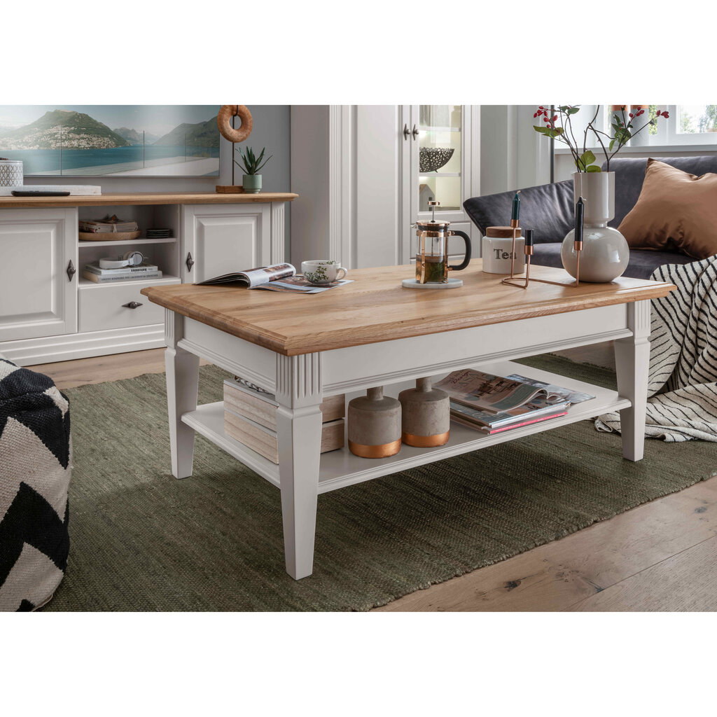 Couchtisch Alva aus massiver Kiefer und Eiche Preview Image