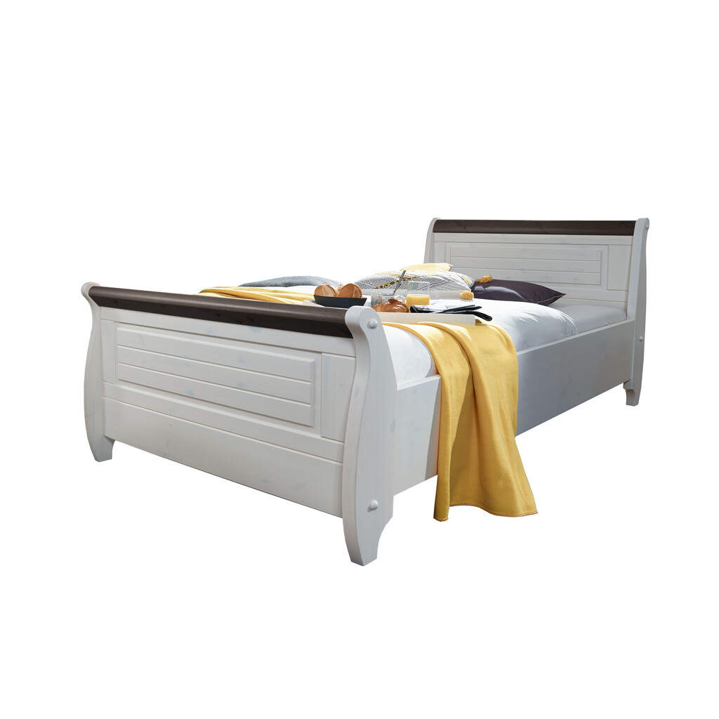 Einzelbett skandinavisch Kiefer weiß Skandic Bild 8