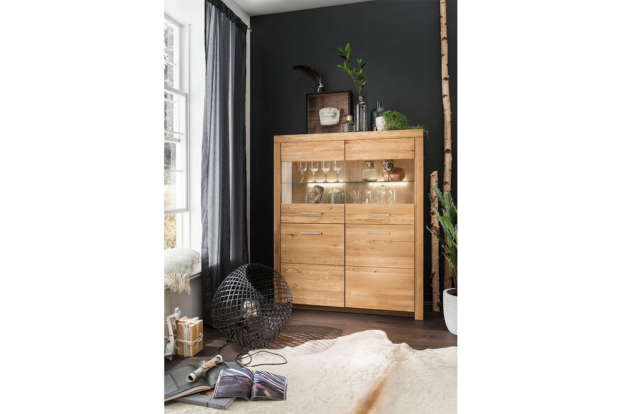 Highboard I Aborg aus massiver Wildeiche Preview Image