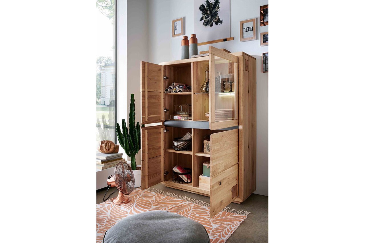 Highboard I Skarby aus massiver Wildeiche Preview Image