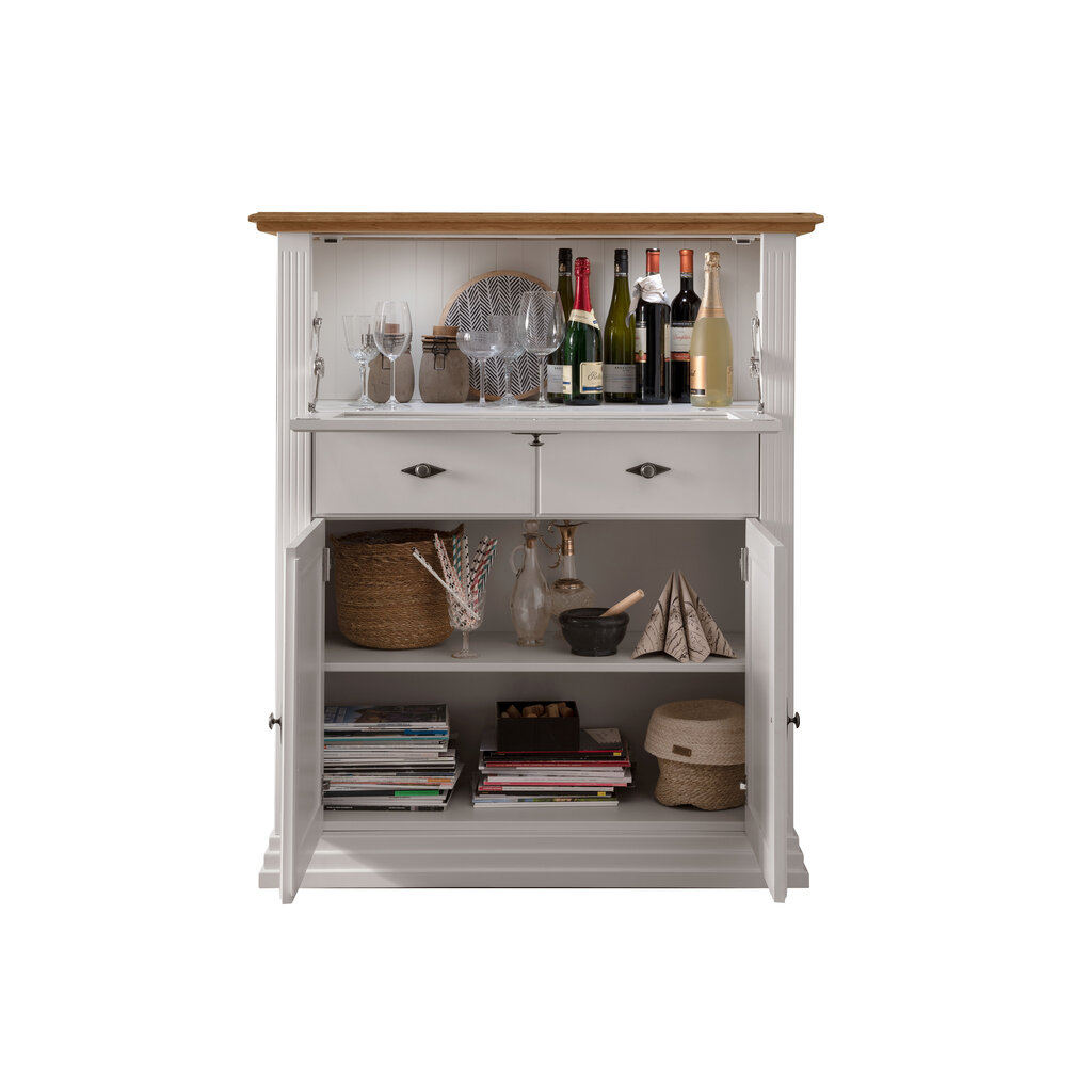 Highboard III Alva aus massiver Kiefer und Eiche Bild 2