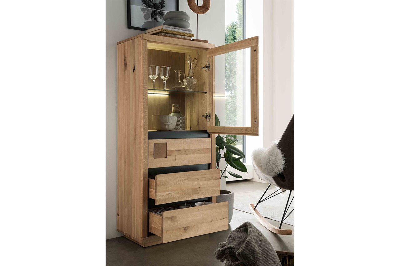 Highboard III Skarby aus massiver Wildeiche Preview Image