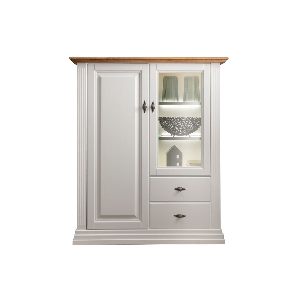 Highboard I Alva aus massiver Kiefer und Eiche Preview Image