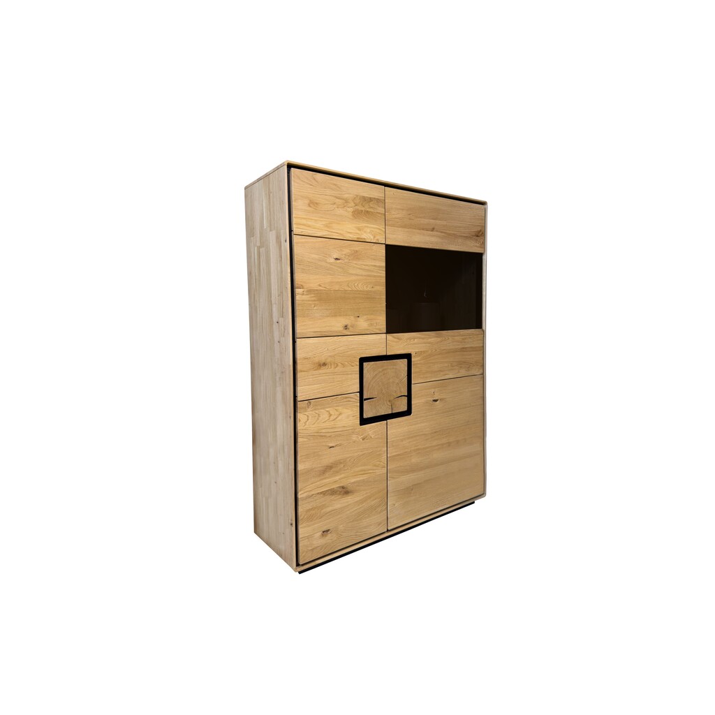 Highboard Vejers II, Wildeiche Massiv, Hirnholz Bild 4