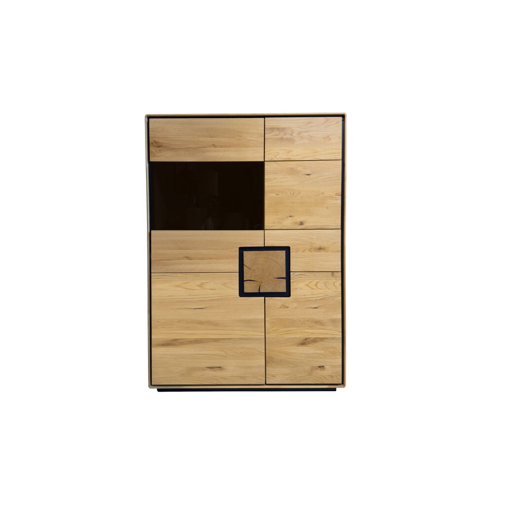 Highboard Vejers II, Wildeiche Massiv, Hirnholz Bild 6