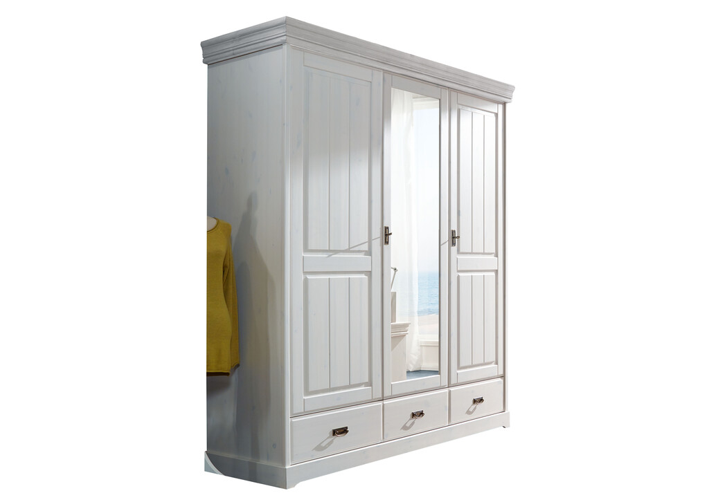 Kleiderschrank skandinavisch weiß Skandic Bild 3