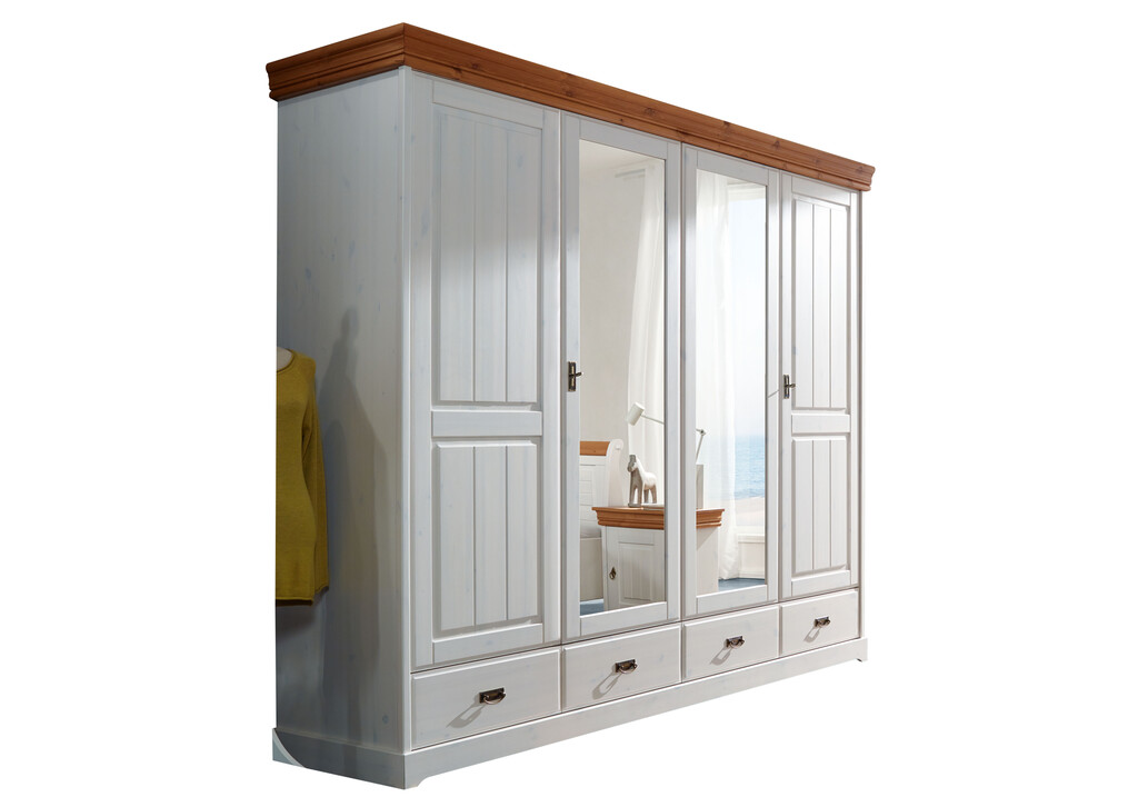 Kleiderschrank skandinavisch weiß Skandic Bild 8