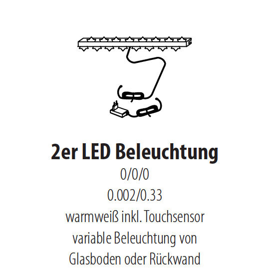 LED Glaskanten Beleuchtung für Vitrinen Bild 3