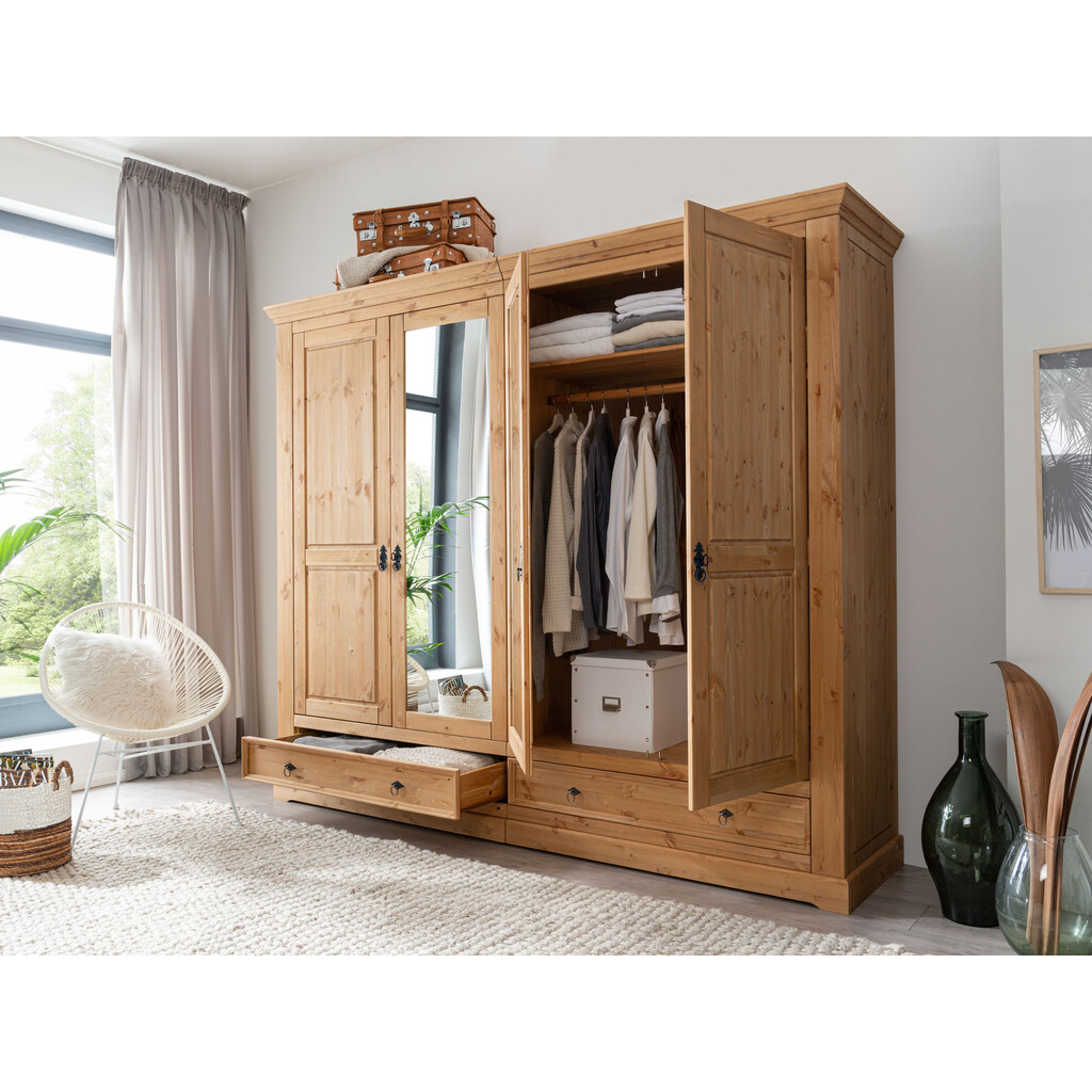 Schlafzimmer Komplettset Mandø Kiefer Massiv Bild 3