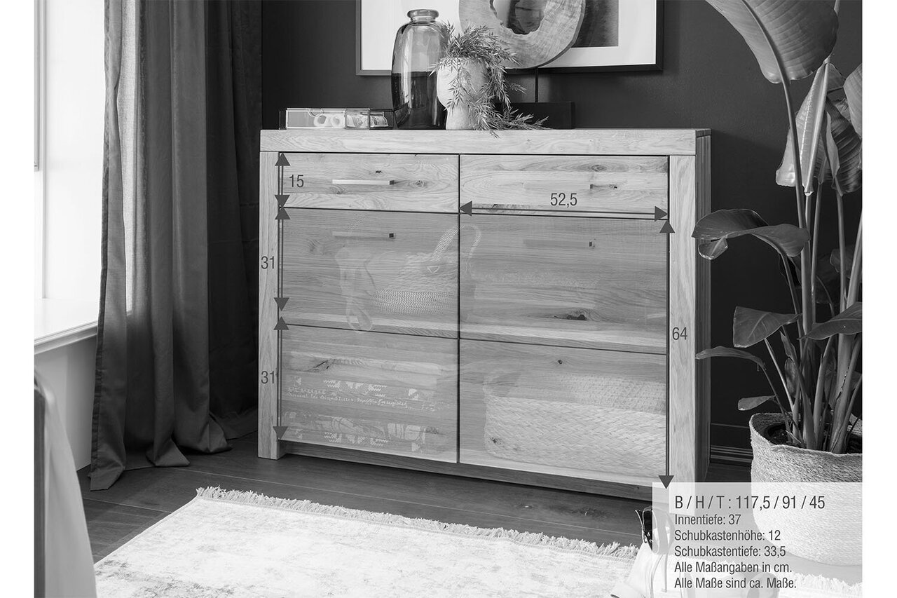 Sideboard I Aborg aus massiver Wildeiche Bild 4