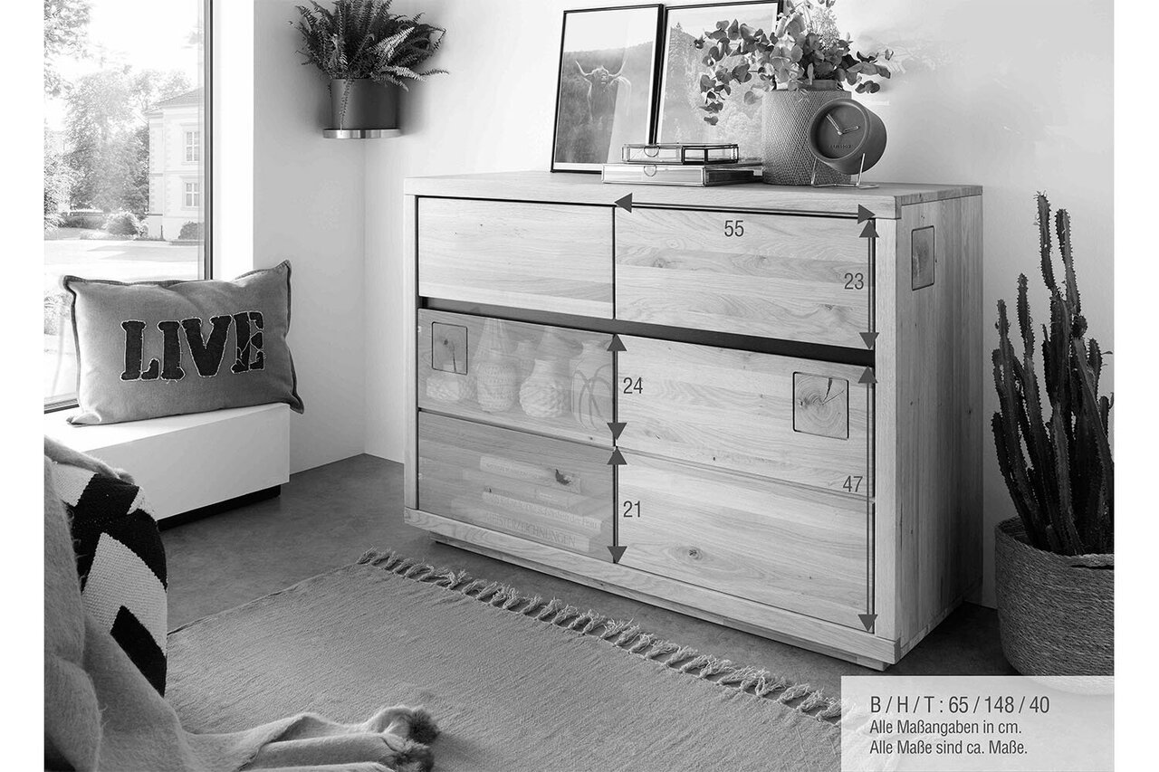Sideboard I Skarby aus massiver Wildeiche Bild 3