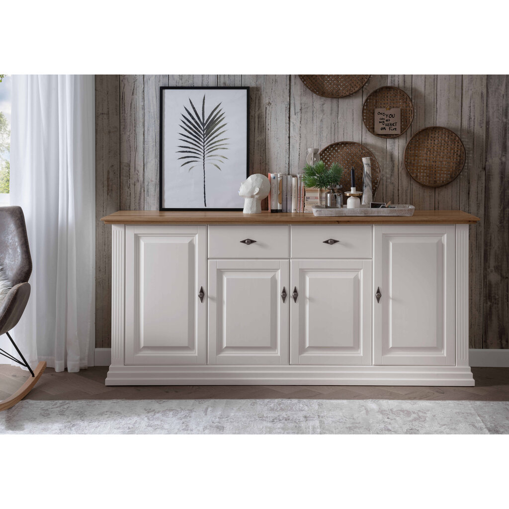 Sideboard II Alva aus massiver Kiefer und Eiche Preview Image